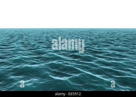 Generati digitalmente vasto oceano blu Foto Stock