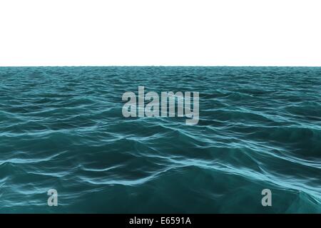Generati digitalmente ancora blu oceano Foto Stock