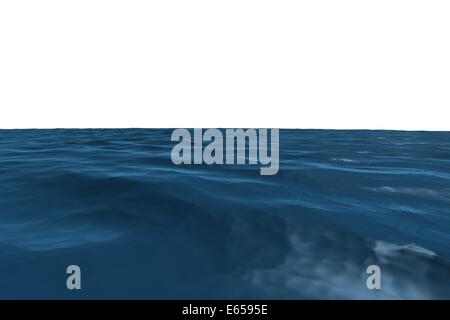 Generati digitalmente graphic blu oceano Foto Stock