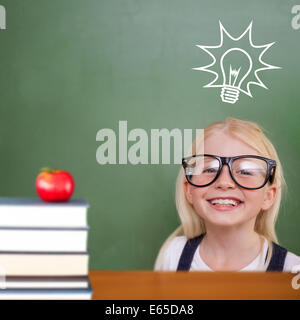 Immagine composita della pupilla carino sorridente Foto Stock