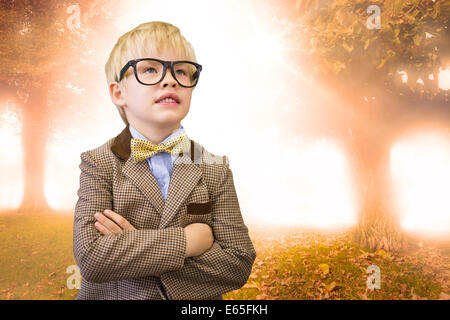 Immagine composita della pupilla carino vestito come insegnante Foto Stock