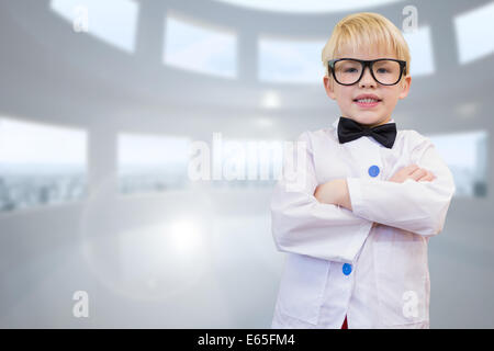 Immagine composita della pupilla carino vestito come insegnante Foto Stock