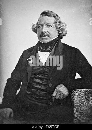 LOUIS DAGUERRE (1787-1851) artista francese e fotografo pioniere nel gennaio 1844 Foto Stock