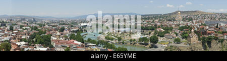 Panorama di Tbilisi, Georgia, Europa Foto Stock