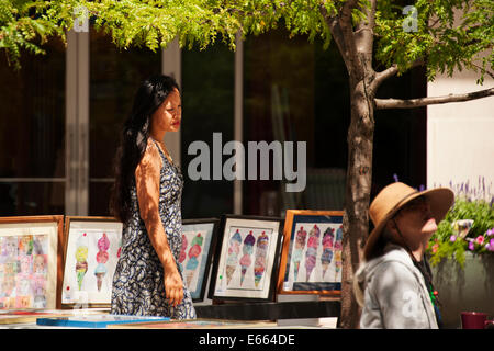 Le donne orientali Shopping Arte Foto Stock
