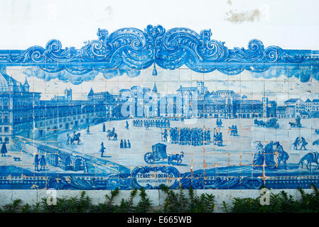 Azulejo piastrelle, Lisbona, Portogallo, Europa Foto Stock