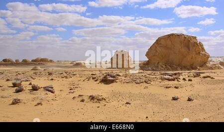 Chalk formazione nel Deserto Bianco, Farafra, Egitto Foto Stock