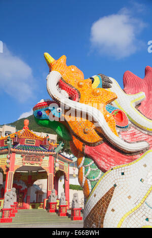 Il Tempio di Tin Hau presso Repulse Bay, Isola di Hong Kong, Hong Kong Foto Stock