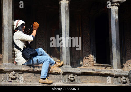 Fotografia tailandese in Patan Durbar Square è situato al centro di Lalitpur Sub-Metropolitan città in Nepal Foto Stock