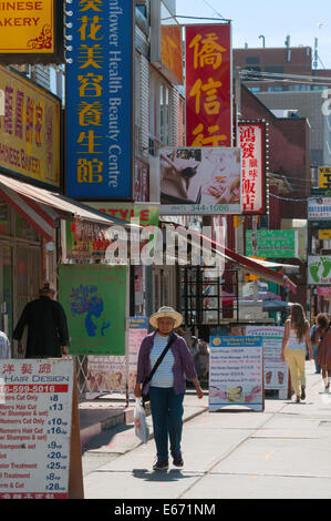 Chinatown Dundas strade Foto Stock