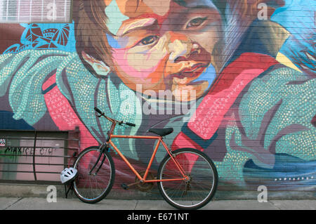 Murale Chinatown Toronto in Canada Foto Stock