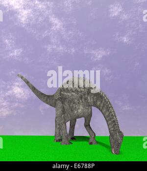 Dinosaurier Ampelosaurus / Ampelosaurus dinosauro Foto Stock