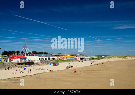 Sandy Bay, Porthcawl, South Wales, Regno Unito. Foto Stock