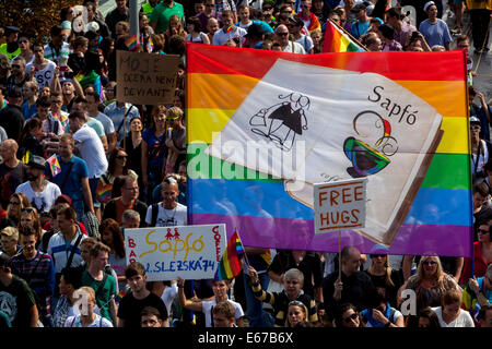 Praga di orgoglio. Festival comunità LGBT, Praga, Repubblica Ceca Foto Stock