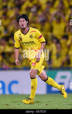 Daisuke Suzuki (Reysol), 16 agosto 2014 - Calcio : 2014 J.League Division 1 tra Kashiwa Reysol 2-0 Vissel Kobe a Hitachi Kashiwa Stadium, Chiba, Giappone. (Foto di YUTAKA/AFLO SPORT) [1040] Foto Stock