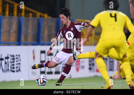 Ryota Morioka (Vissel), 16 agosto 2014 - Calcio : 2014 J.League Division 1 tra Kashiwa Reysol 2-0 Vissel Kobe a Hitachi Kashiwa Stadium, Chiba, Giappone. (Foto di YUTAKA/AFLO SPORT) [1040] Foto Stock