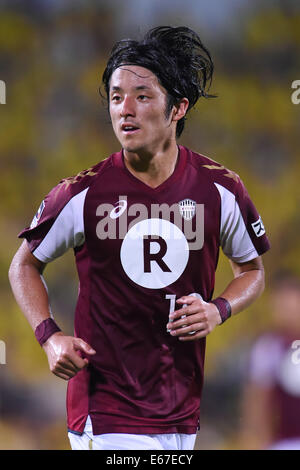 Ryota Morioka (Vissel), 16 agosto 2014 - Calcio : 2014 J.League Division 1 tra Kashiwa Reysol 2-0 Vissel Kobe a Hitachi Kashiwa Stadium, Chiba, Giappone. (Foto di YUTAKA/AFLO SPORT) [1040] Foto Stock