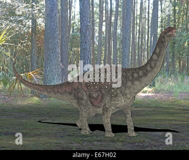 Dinosaurier Diamantinasaurus / Diamantinasaurus dinosauro Foto Stock