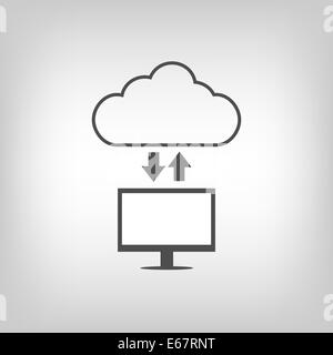 Il cloud computing Foto Stock