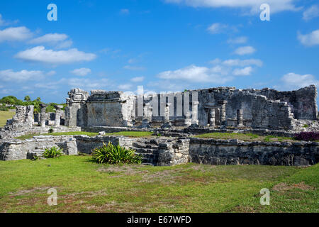 Casa di colonne o il Grand Palace a Tulum Yucatan Messico Foto Stock