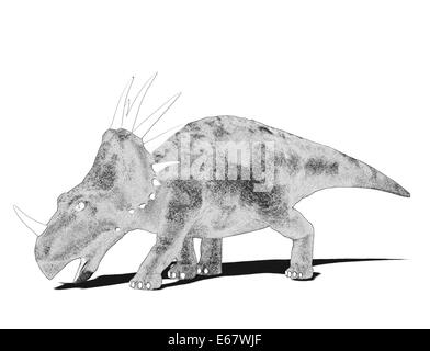 Dinosaurier Styracosaurus / Styracosaurus dinosauro Foto Stock