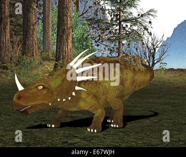Dinosaurier Styracosaurus / Styracosaurus dinosauro Foto Stock