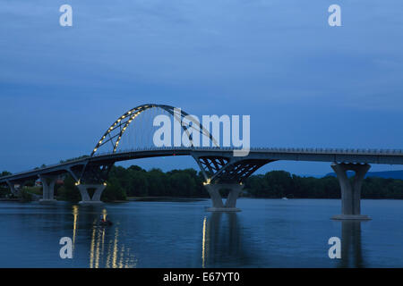 Lake Champlain Bridge al Crown Point, New York. Foto Stock