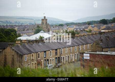 Nick e Gina Mead scambiati i loro lavori per la Signora Teal, un hotel boutique di lusso houseboat in Burnley Lancashire Foto Stock