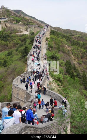 La Grande Muraglia della Cina, la Cina, la Grande Muraglia della Cina, Repubblica Popolare di Cina Foto Stock