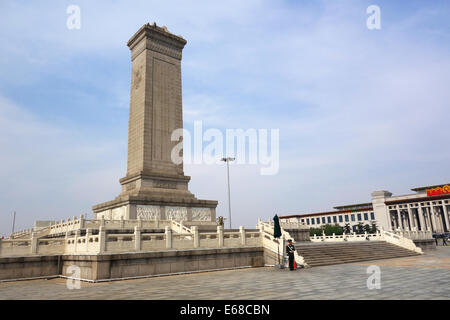 Un monumento per il popolo di eroi, Piazza Tiananmen, Pechino, Cina e Asia Foto Stock