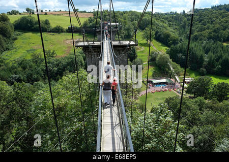 Viadotto souleuvre, calvados, Normandia, Francia Foto Stock