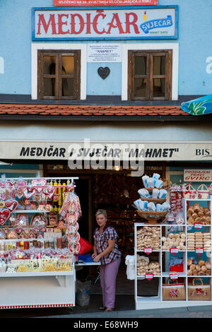 I prodotti tradizionali shop in Maria Bistrica, Croazia Foto Stock