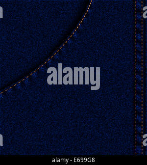 Abstract sfondo con un jeans blu pocket Foto Stock