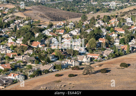 Bordo di suburbia vicino a Los Angeles in Simi Valley, California. Foto Stock