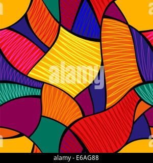 Abstract seamless vivid mosaico Foto Stock