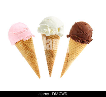Gelato,cono gelato Foto Stock