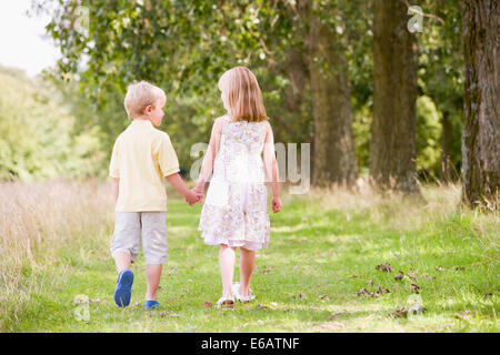 Ragazzo,ragazza,l'amicizia,stare insieme Foto Stock