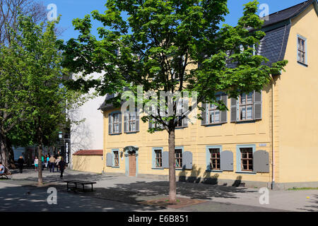 Weimar Turingia Schiller Street Schiller House Casa home domicilio Foto Stock