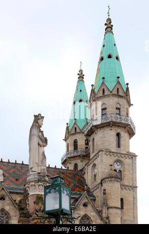 Meiningen Thüringen Stadtkirche , Unserer Lieben Frauen Heinrichsbrunnen Foto Stock