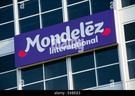 La sede centrale di Mondelez International a Deerfield, Illinois. Foto Stock