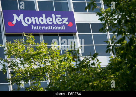 La sede centrale di Mondelez International a Deerfield, Illinois. Foto Stock