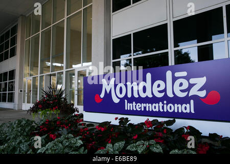 La sede centrale di Mondelez International a Deerfield, Illinois. Foto Stock