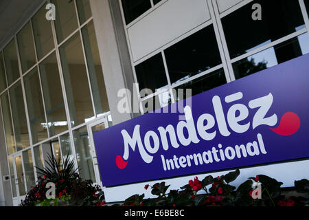 La sede centrale di Mondelez International a Deerfield, Illinois. Foto Stock