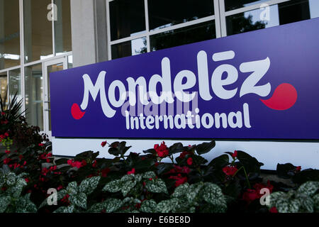 La sede centrale di Mondelez International a Deerfield, Illinois. Foto Stock