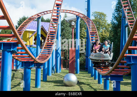 Sonic Spinball giro al parco dei divertimenti di Alton Towers Foto Stock
