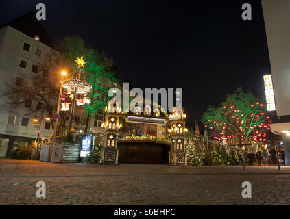 Mercatino di Natale in Altermarkt a Colonia, Germania Foto Stock