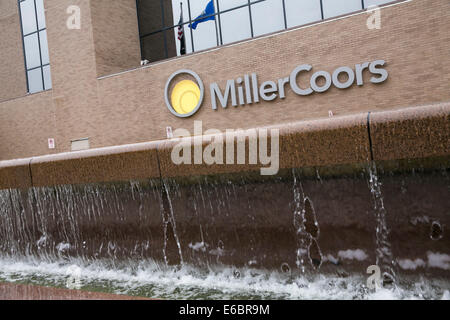 La birreria MillerCoors a Milwaukee nel Wisconsin. Foto Stock