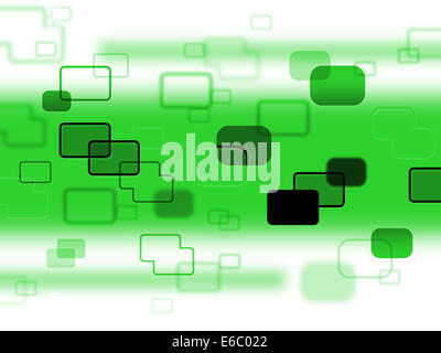 Sfondo verde che indica Hi Tech e sfondi Foto Stock