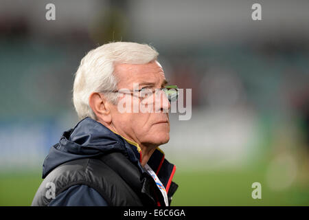 Sydney, Australia. 20 agosto 2014. AFC Champions League quarti di finale della gamba 1a. Western Sydney Wanderers rispetto a Guangzhou Evergrande. Evergrande allenatore Marcello Lippi. Credito: Azione Sport Plus/Alamy Live News Foto Stock