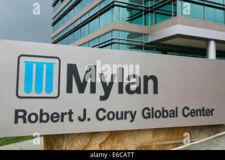 La sede centrale di Mylan Laboratories Inc., in Canonsburg, Pennsylvania. Foto Stock